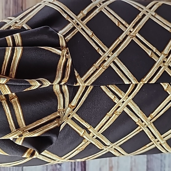 NWT CHARTER CLUB 3/4 SLEEVE BAMBOO PRINT KEYHOLE BEADED PULLOVER TOP - Picture 5 of 13